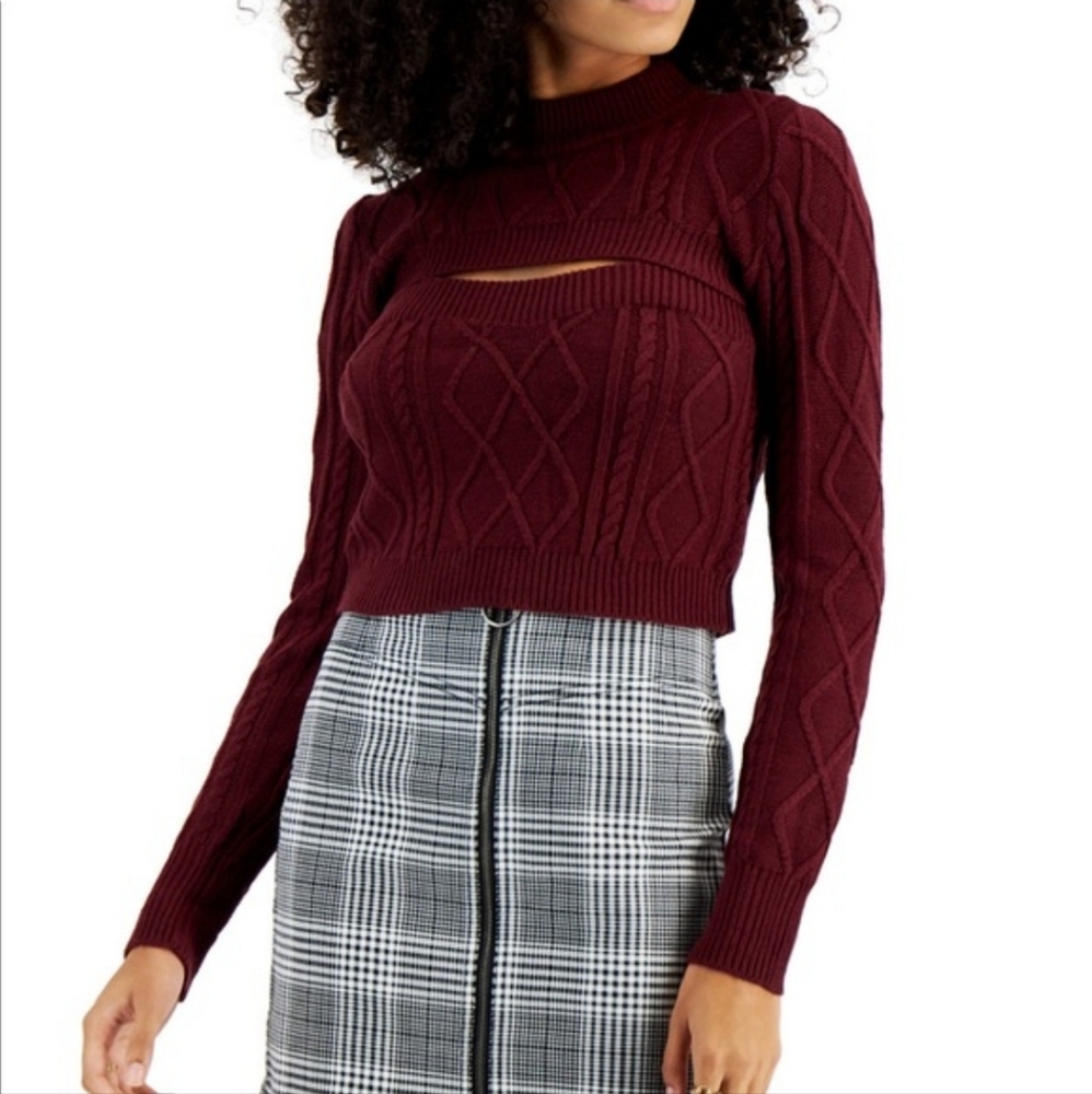 Two Piece Cable Knit Sweater set